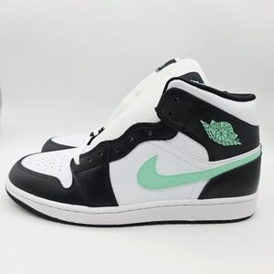 Nike Air Jordan 1 Mid Green Glow Men's Sneakers Size 12 DQ8426-103